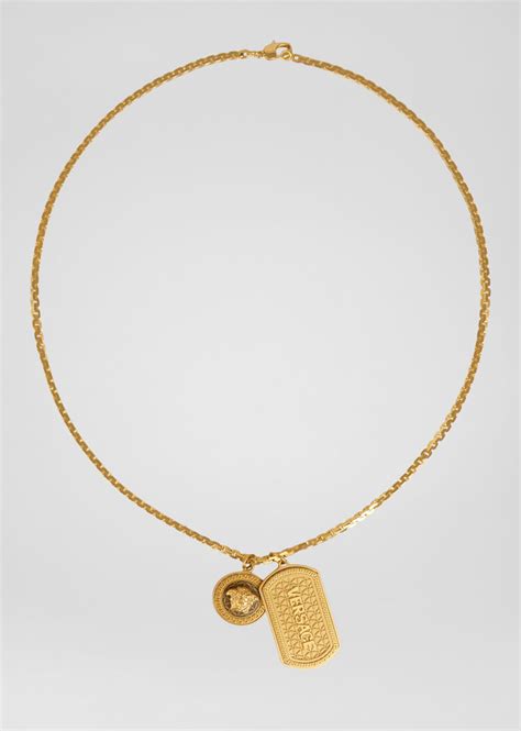 collana d'oro versace|Collane da uomo Versace .